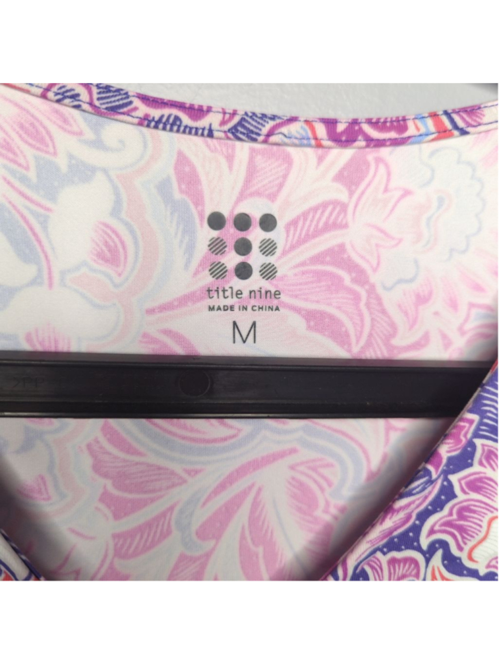 Title Nine Daring Diamalete Tech Dress - M - Purple Floral Paisley Travel - Picture 4 of 16
